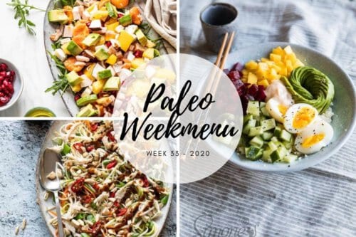 Paleo weekmenu voor week 33