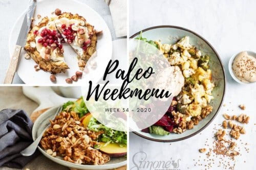 Paleo weekmenu wk 34