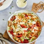 Spitskoolsalade met kip