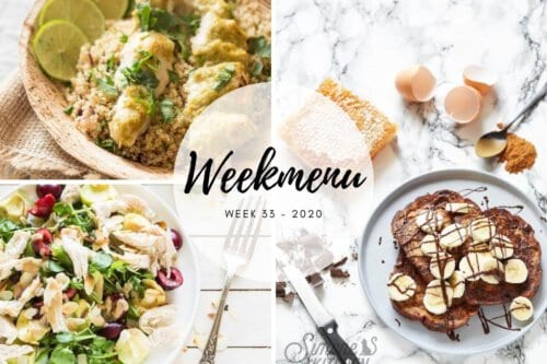 Weekmenu voor week 33