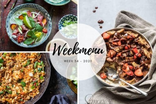 Makkelijk weekmenu voor week 34
