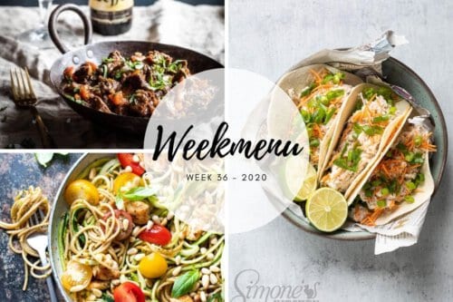 Makkelijk weekmenu voor week 36