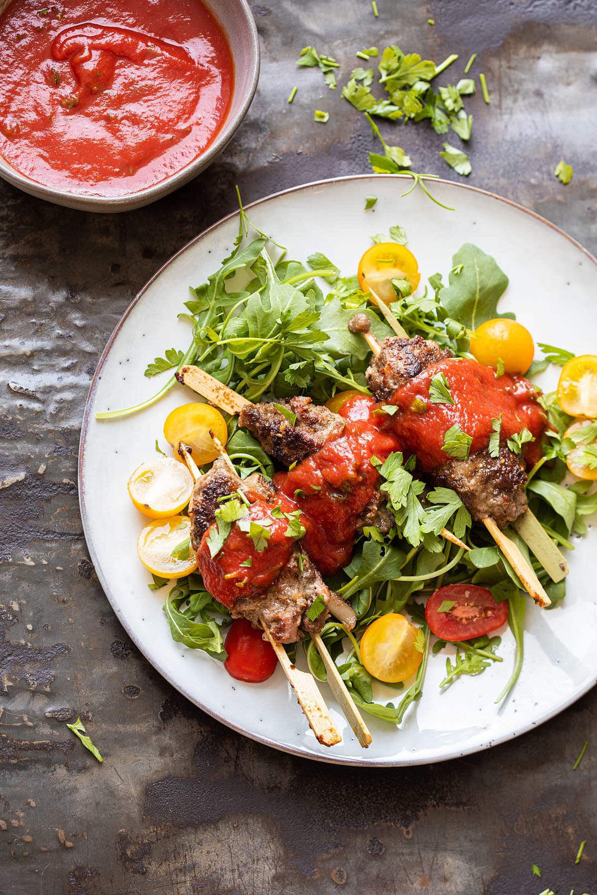 Cevapcici met tomatensaus