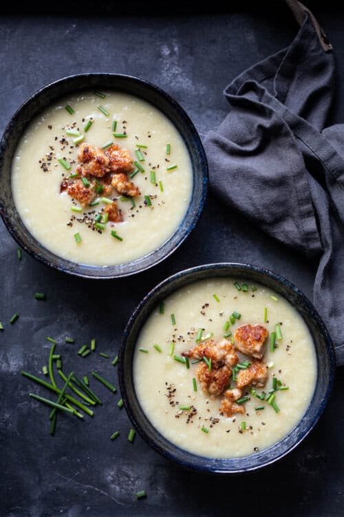 Preisoep met knolselderij