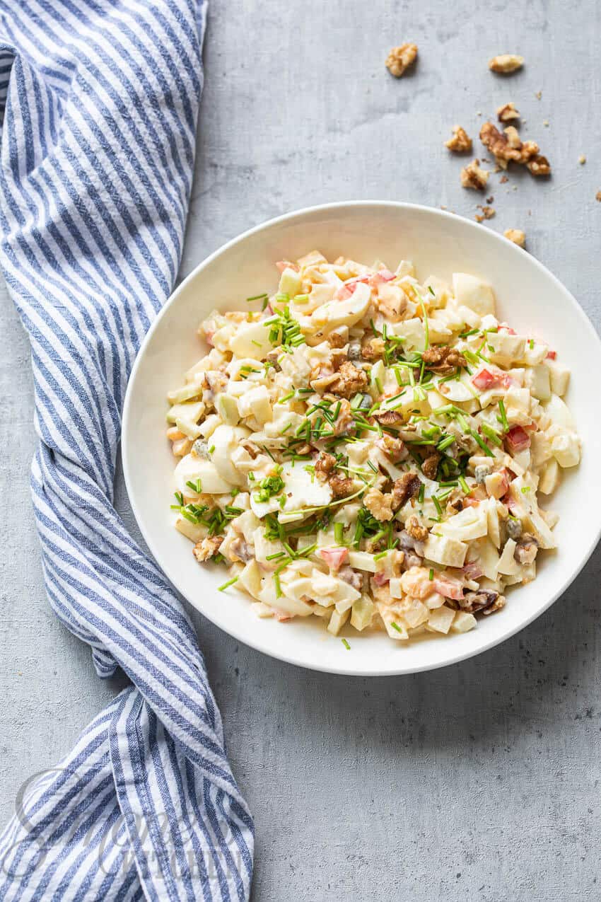 Pittige eiersalade met koolrabi