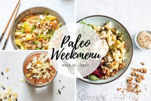 Paleo weekmenu voor wk 39