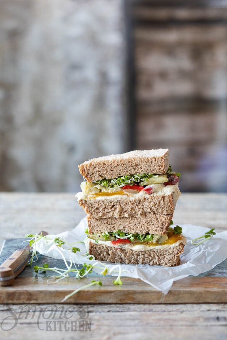 Sandwich met gegrilde groente