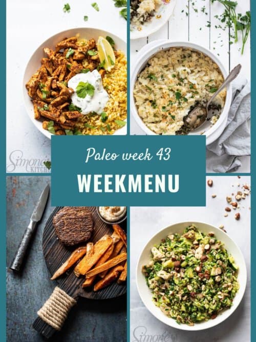 Paleo weekmenu week 43
