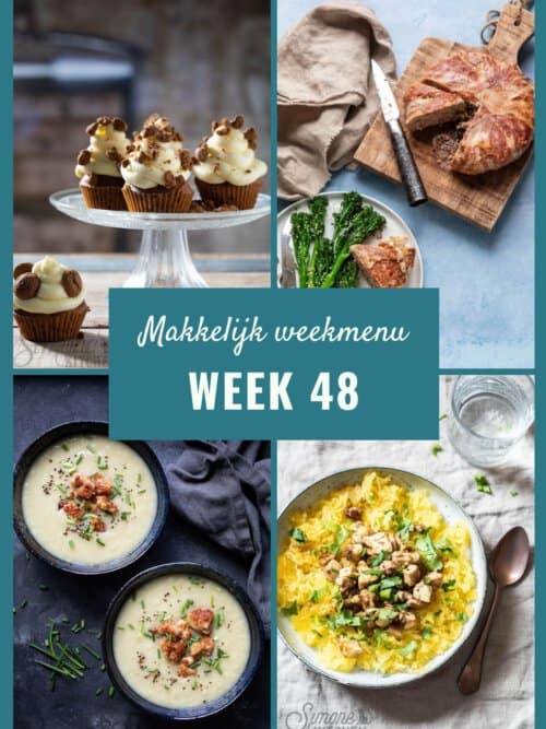 Makkelijk weekmenu wk 48 2020