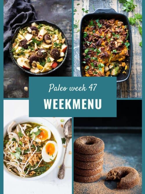 Paleo weekmenu wk 47