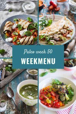 Paleo weekmenu week 50
