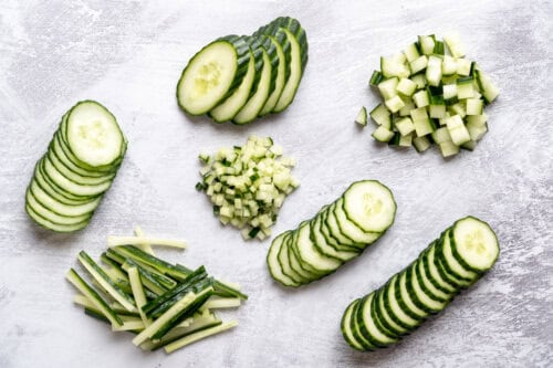 Snijtechnieken komkommers