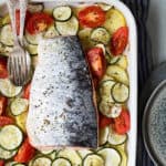 Traybake met zalm