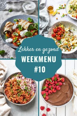 Vegetarisch weekmenu week 10