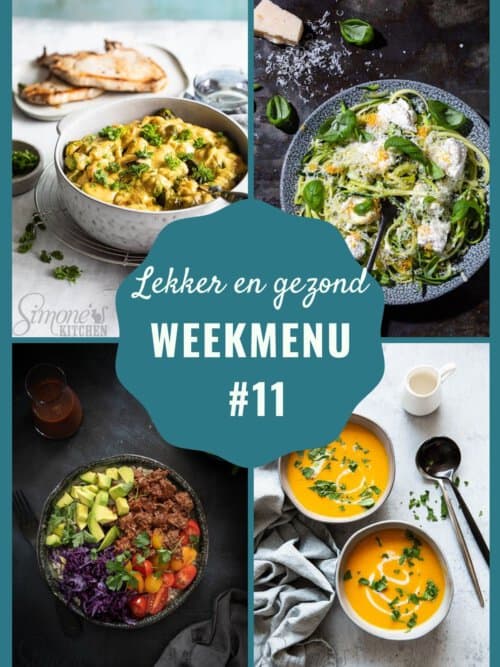Weekmenu voor week 11