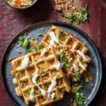 hartige wafels met kimchi