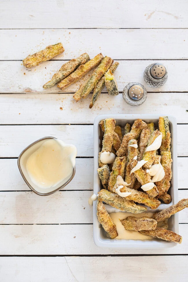 Courgette frietjes maken