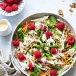 Salade met kip en frambozen