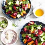 Salade met pruimen en spinazie