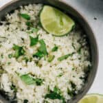 bloemkoolrijst met verse kruiden