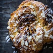 Couronne met abrikozen en marsepein