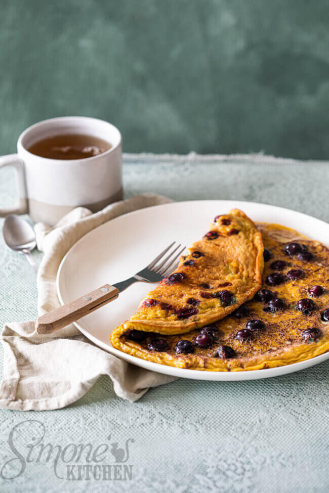 Blueberry omelet/pancake