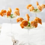 kokosgarnalen met avocadodip