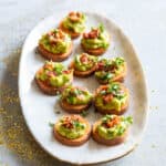 zoete aardappel met guacamole