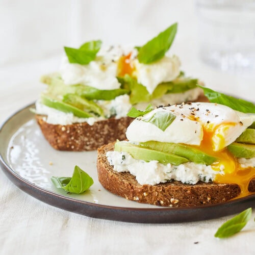 Avocadotoast met ricotta