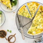 Quiche met feta en gerookte kip