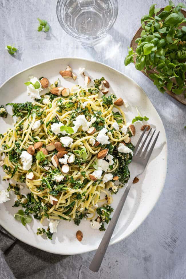 spaghetti met boerenkool