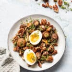 gebakken paddenstoelen