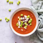 Pittige paprikasoep met feta