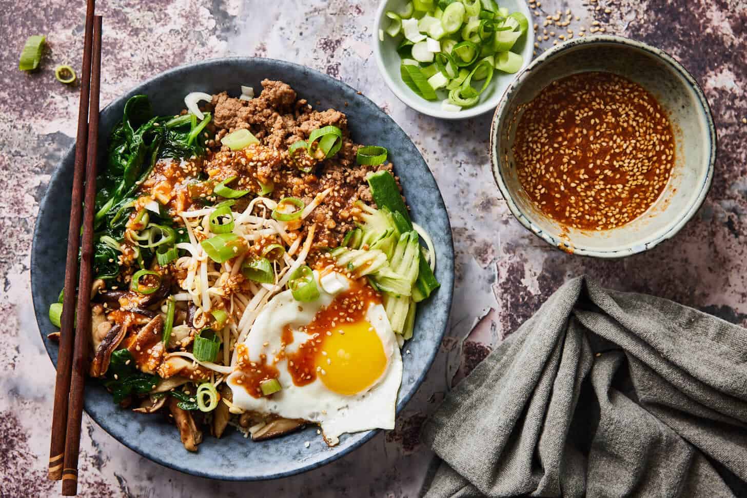 Koreaanse bibimbap