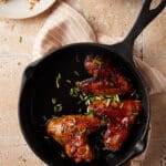 Gekarameliseerde kippenvleugels