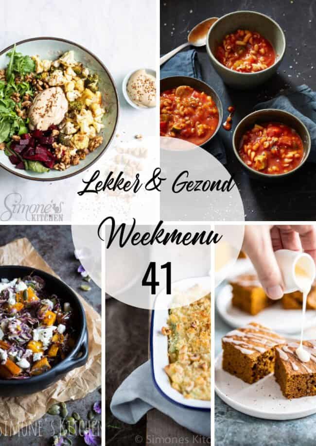 lekker en gezond weekmenu week 41