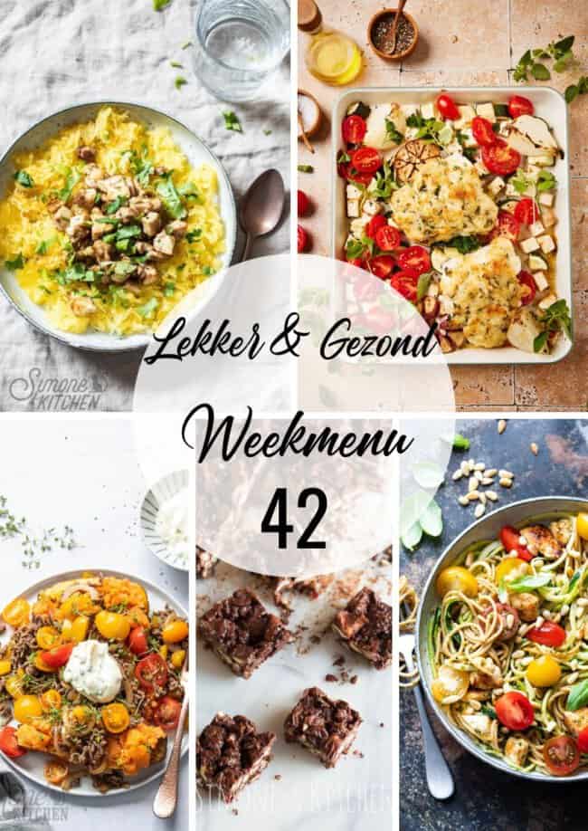 lekker en gezond weekmenu week 42