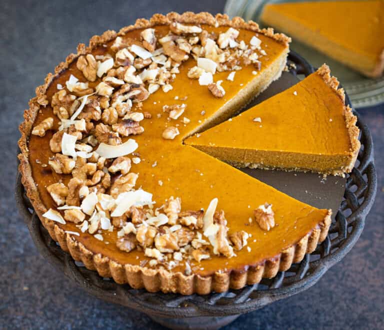 Gezonde pompoentaart