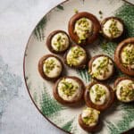 Gevulde champignons met opgeklopte feta