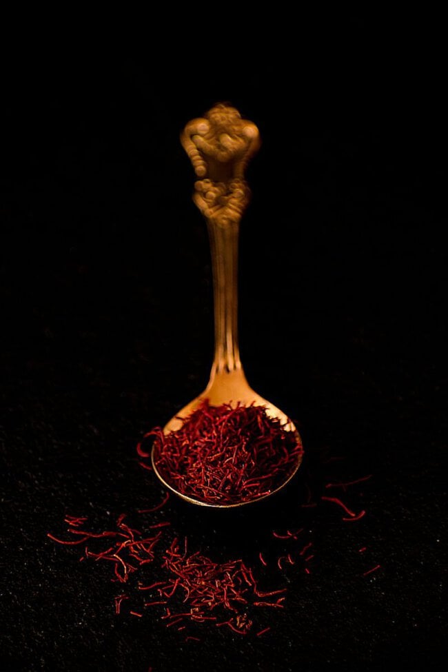 Lepel met saffraan