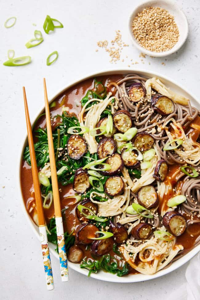 Noedels met postelein