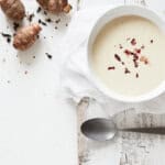 Romige aardpeersoep met bloemkool