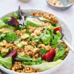 Linzensalade met gepofte biet