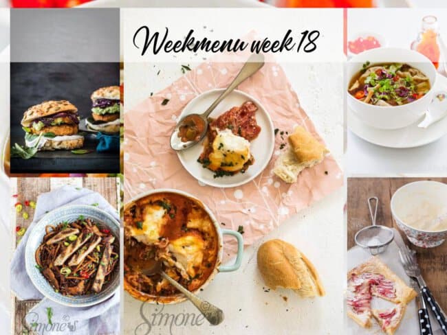 Weekmenu week 18