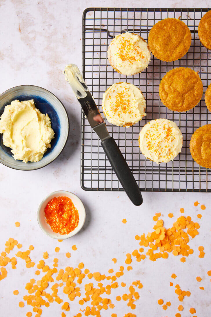 Oranje koningsdag muffins