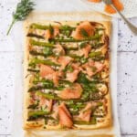 plaattaart met asperges