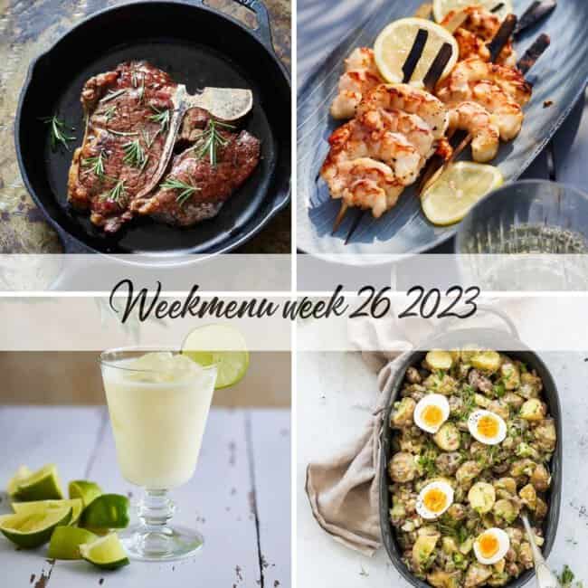 Weekmenu voor week 26