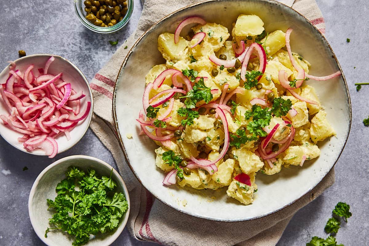 Basisrecept voor aardappelsalade