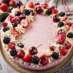 Aardbeien kwarktaart