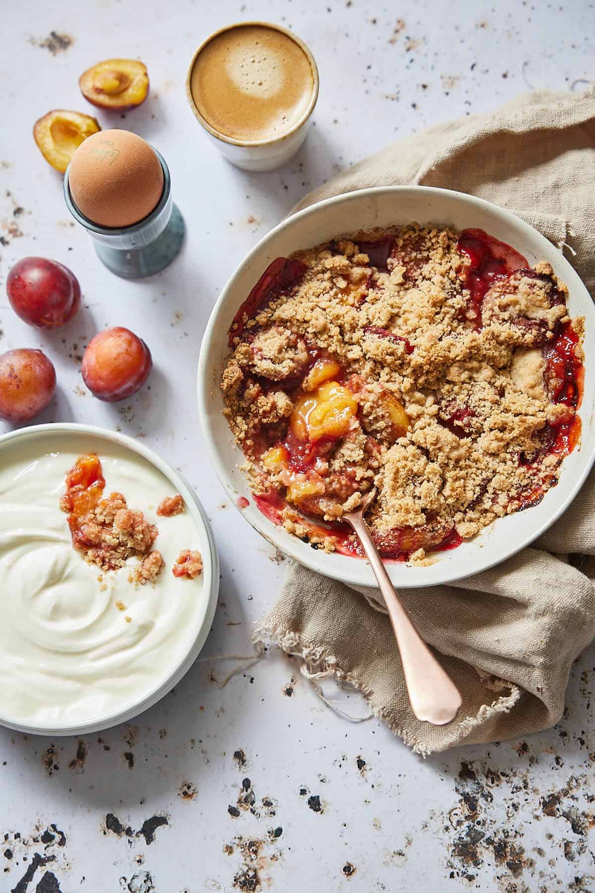 Simon Rimmer Crumble Pruimencrumble - Simone's Kitchen
